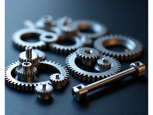 精密加工されたリールギアの集合体
